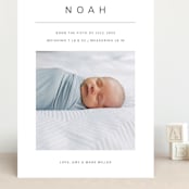 "Noah" - Birth Announcements in Cotton by Ani Somi - Front