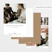 "Crested" - Birth Announcements in Fawn by mo kelley - Back of Card Options