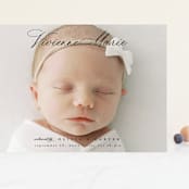 "Enchanted Love" - Birth Announcements in Noir by Ashlee Townsend - Front