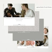 "We Are Family" - Birth Announcements in Cotton by Corinne Malesic - Back of Card Options