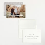 "We Are Family" - Birth Announcements in Cotton by Corinne Malesic - Assembled