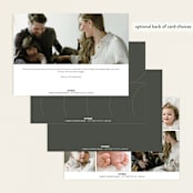 "Overlap" - Birth Announcements in Stone by Brianne Larsen - Back of Card Options