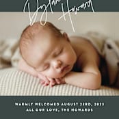 "headline" - Birth Announcements in Hunter by JoAnn Jinks - Detail