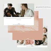 "Boho Bouquet" - Birth Announcements in Rose by Joanna Griffin - Back of Card Options