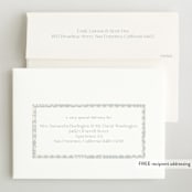 "Patchwork" - Birth Announcements in Bluebell by Julie Murray - FREE Recipient Addressing