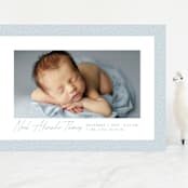 "Corduroy" - Birth Announcements in Sky by Lea Delaveris - Front