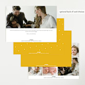 "Blanket" - Birth Announcements in Bee by Lea Delaveris - Back of Card Options