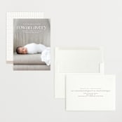 "Exemplary" - Birth Announcements in Cotton by Olivia Raufman - Assembled
