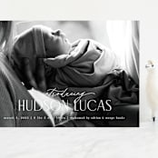 "Little Introduction" - Birth Announcements in Sugar by Pixel and Hank - Front