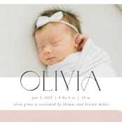 "Artful" - Birth Announcements in Sherbet by Pixel and Hank - Detail