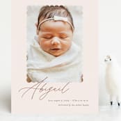 "Dainty" - Birth Announcements in Flower by Pixel and Hank - Front