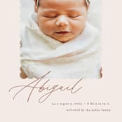 "Dainty" - Birth Announcements in Flower by Pixel and Hank - Detail