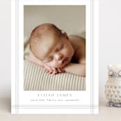 "Soft plaid" - Birth Announcements in Cement by Stacey Meacham - Front
