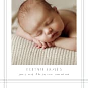 "Soft plaid" - Birth Announcements in Cement by Stacey Meacham - Detail