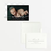 "Little Welcome" - Birth Announcements in Cloud by Susan Asbill - Assembled