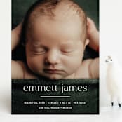 "Details" - Birth Announcements in Cloud by Susan Asbill - Front