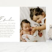 "Our Story" - Birth Announcements in Chocolate by Jessica Williams - Front