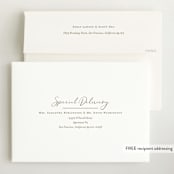 "Our Story" - Birth Announcements in Chocolate by Jessica Williams - FREE Recipient Addressing