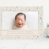 "Iconic bebe" - Birth Announcements in Bluebird by Creo Study - Front