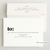 "Bold Name Frame" - Birth Announcements in Ash by Alethea and Ruth - FREE Recipient Addressing