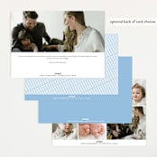 "Sweet One" - Birth Announcements in Sky by Nicoletta Savod - Back of Card Options