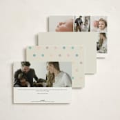 "Wavy Pastel Frame" - Birth Announcements in Cream by Baumbirdy - Back of Card Options