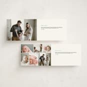 "Wavy Pastel Frame" - Birth Announcements in Cream by Baumbirdy - Interior Options