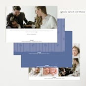 "Preppy Little Bow" - Birth Announcements in Petal by Leia Matt - Back of Card Options