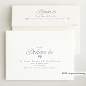 "Preppy Little Bow" - Birth Announcements in Petal by Leia Matt - FREE Recipient Addressing