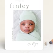 "simplified" - Birth Announcements in Pearl by Summer Winkelman - Front
