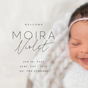 "Type Mix" - Birth Announcements in Ink by Carolyn MacLaren - Detail