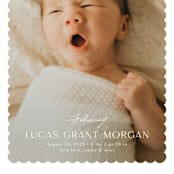 "First Glimpse" - Birth Announcements in Icing by Yaling Hou Suzuki - Detail