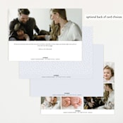 "With Love" - Birth Announcements in Lake by Vanessa Doyle - Back of Card Options