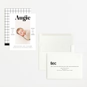 "Bold Name Frame" - Birth Announcements in Ash by Alethea and Ruth - Assembled
