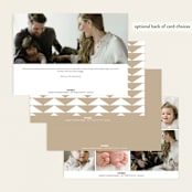 "Stacked Name" - Birth Announcements in Cloud by Alethea and Ruth - Back of Card Options