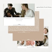 "Bold Introduction" - Birth Announcements in Natural by Ana Sharpe - Back of Card Options