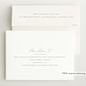 "Bold Introduction" - Birth Announcements in Natural by Ana Sharpe - FREE Recipient Addressing