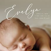 "Signature" - Birth Announcements in Sage by Ashley Rosenbaum - Detail