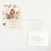 "Siblings" - Birth Announcements in Bamboo by Corinne Malesic - Assembled