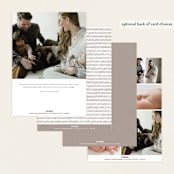"Classy Name" - Birth Announcements in Cloud by Ekko Studio - Back of Card Options