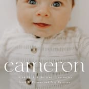 "Classy Name" - Birth Announcements in Cloud by Ekko Studio - Detail
