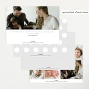 "Newest addition" - Birth Announcements in Snow by Elan Studio - Back of Card Options