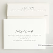 "Newest addition" - Birth Announcements in Snow by Elan Studio - FREE Recipient Addressing