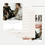 "Classical" - Birth Announcements in Cream by Hooray Creative - Back of Card Options