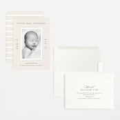 "Classical" - Birth Announcements in Cream by Hooray Creative - Assembled