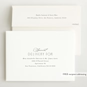 "Classical" - Birth Announcements in Cream by Hooray Creative - FREE Recipient Addressing