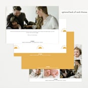 "Fun Hello" - Birth Announcements in Cloud by Jackie Crawford - Back of Card Options