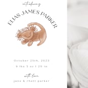 "Disney The Little Lion King" - Birth Announcements in Desert by Maja Cunningham - Detail