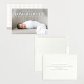 "Exemplary" - Birth Announcements in Cotton by Olivia Raufman - Assembled