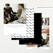 "Pano" - Birth Announcements in Snow by AK Graphics - Back of Card Options